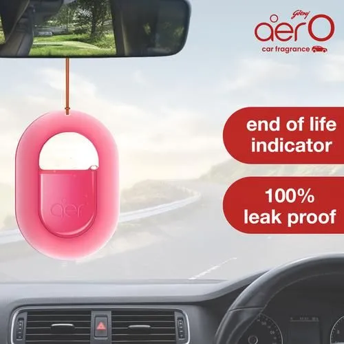 Godrej Aer O Hanging Car Air Freshener - Rose Blossom 7.5 g view 3