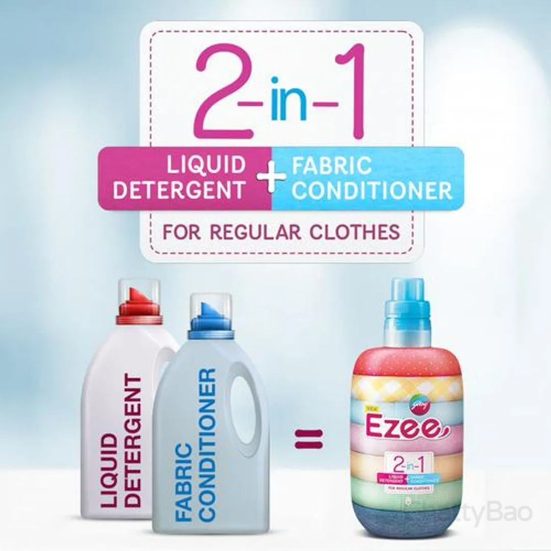 Godrej Ezee 2-In-1 Liquid Detergent + Fabric Conditioner 1 Kg view 3