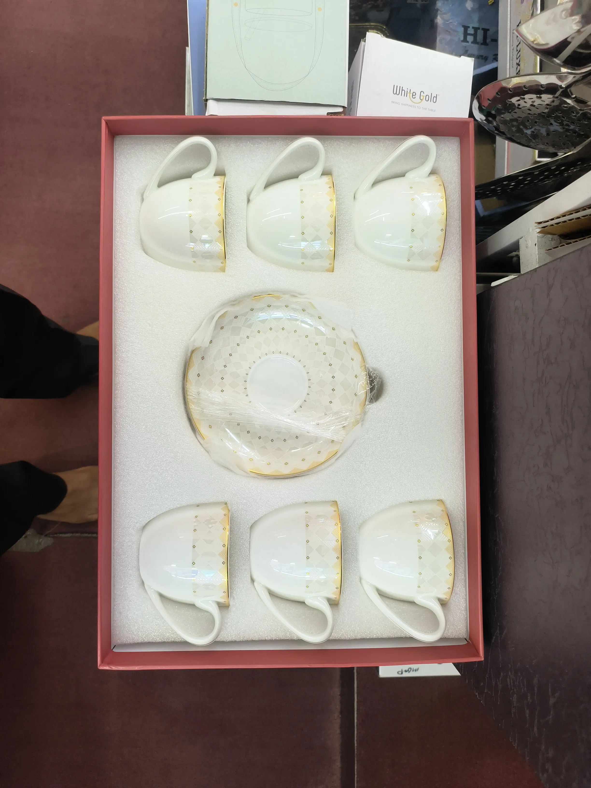 White Gold Tea Set view 2