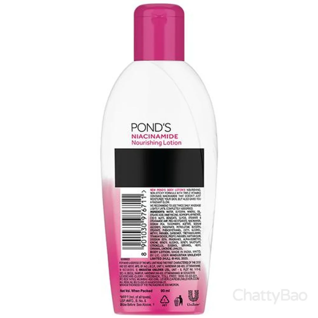 Ponds Niacinamide Nourishing Body Lotion Soft Glowing Skin 90 ml view 2