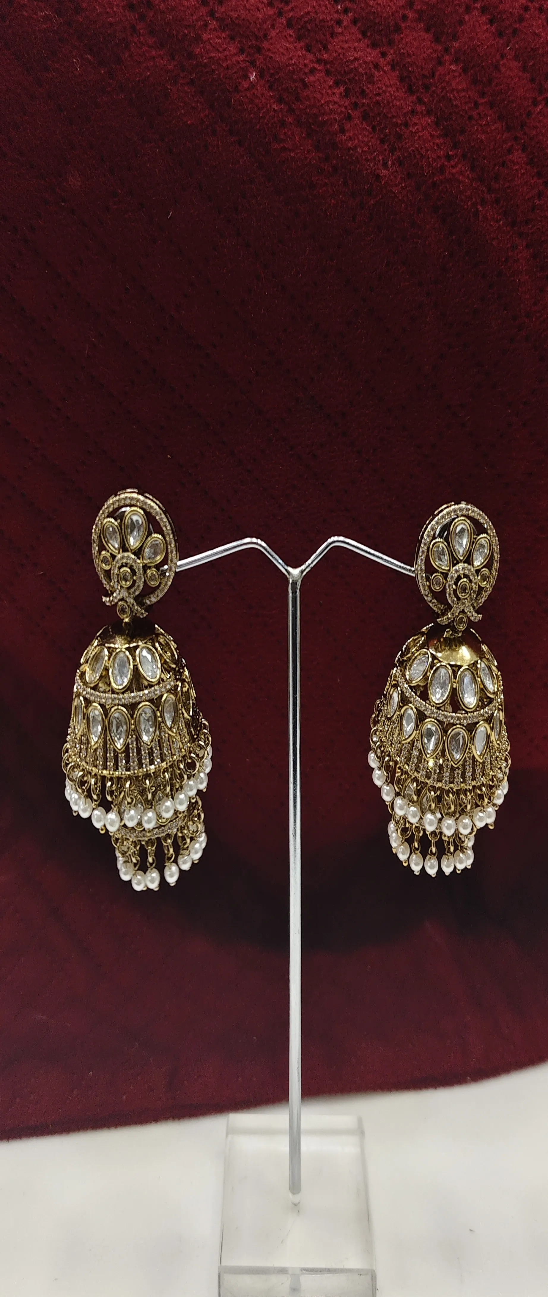 Traditional Jhumka Earrings view 3
