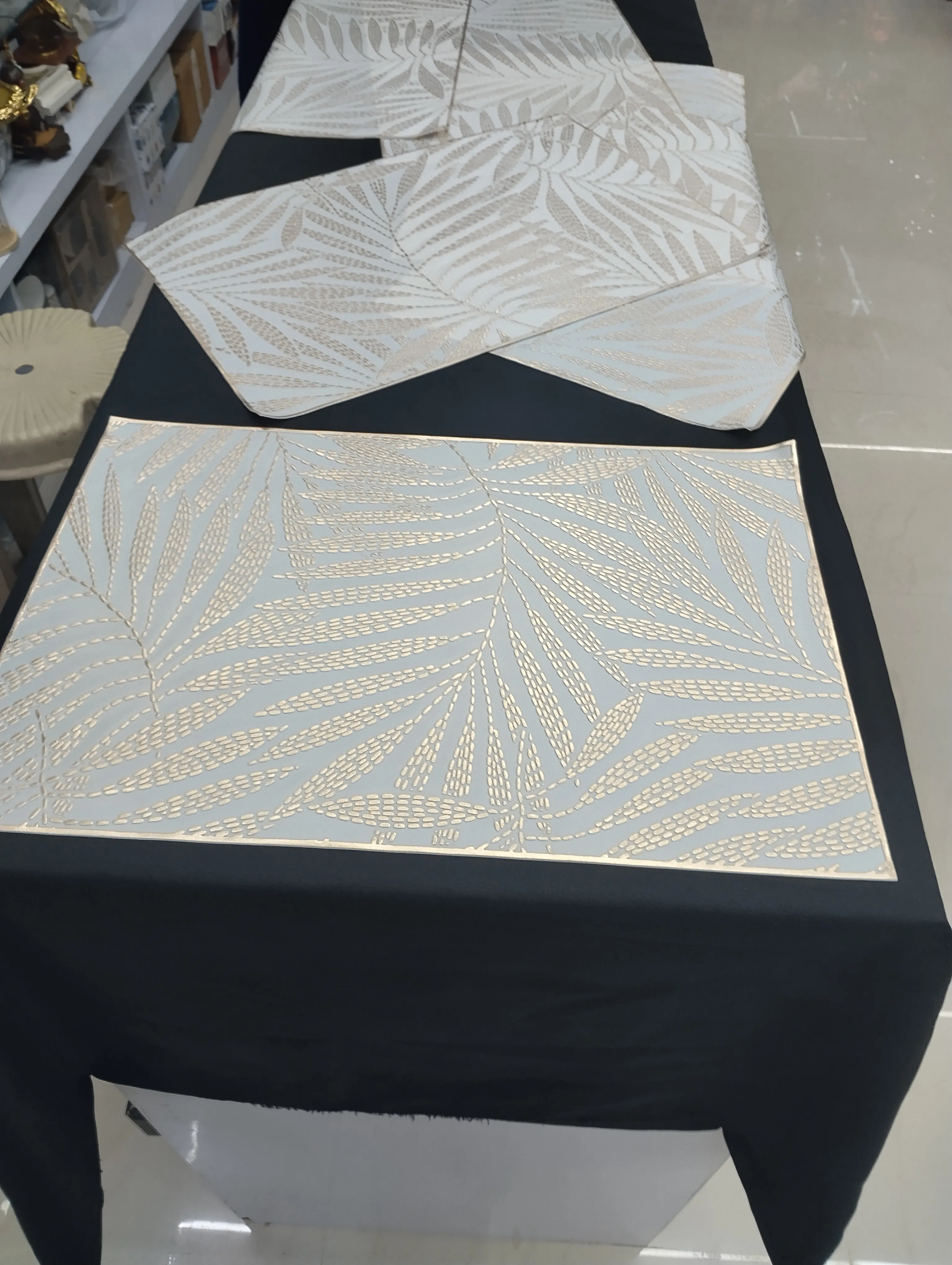 Gold-Accented Placemats Dining Mats view 2