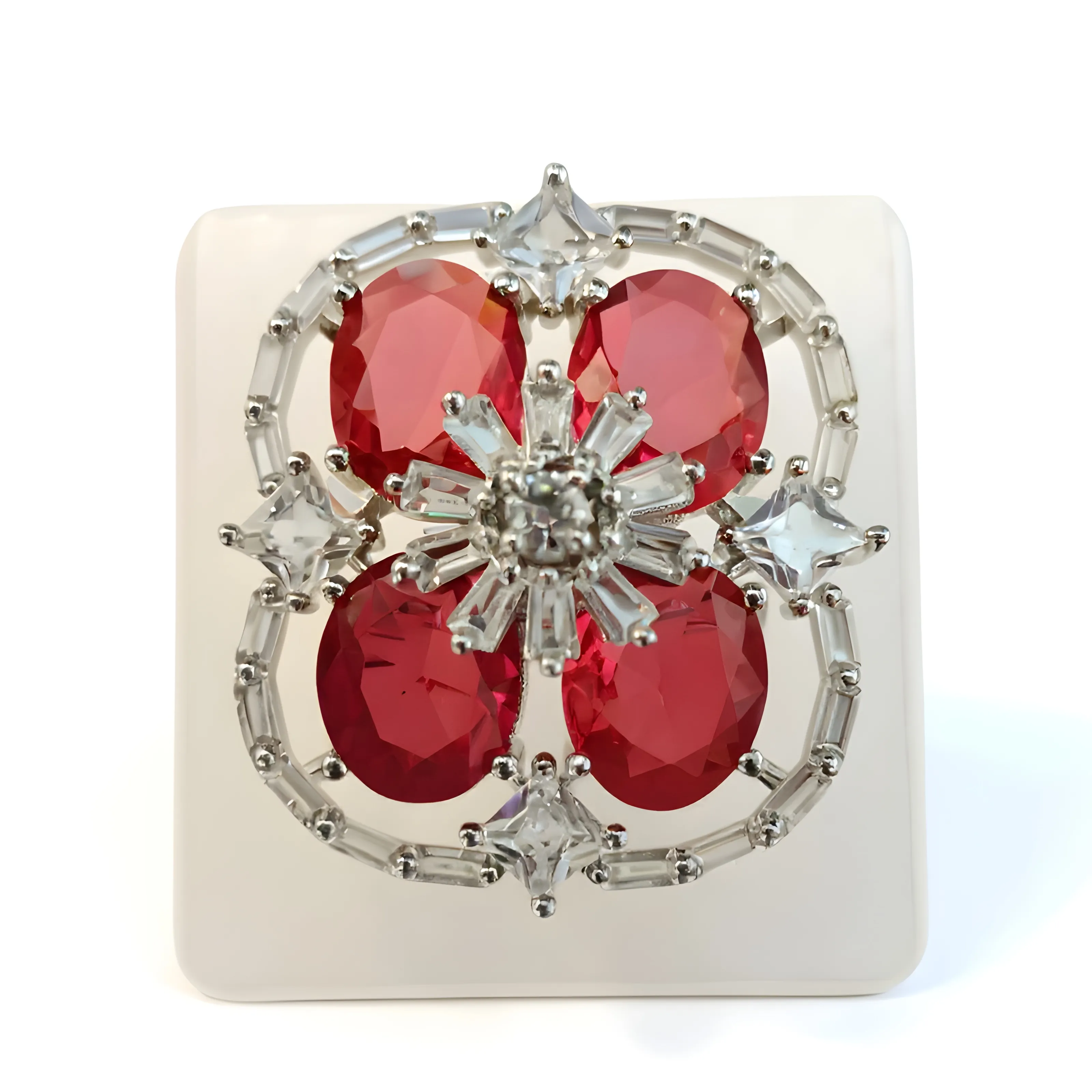 Crystal Flower Ring view 2