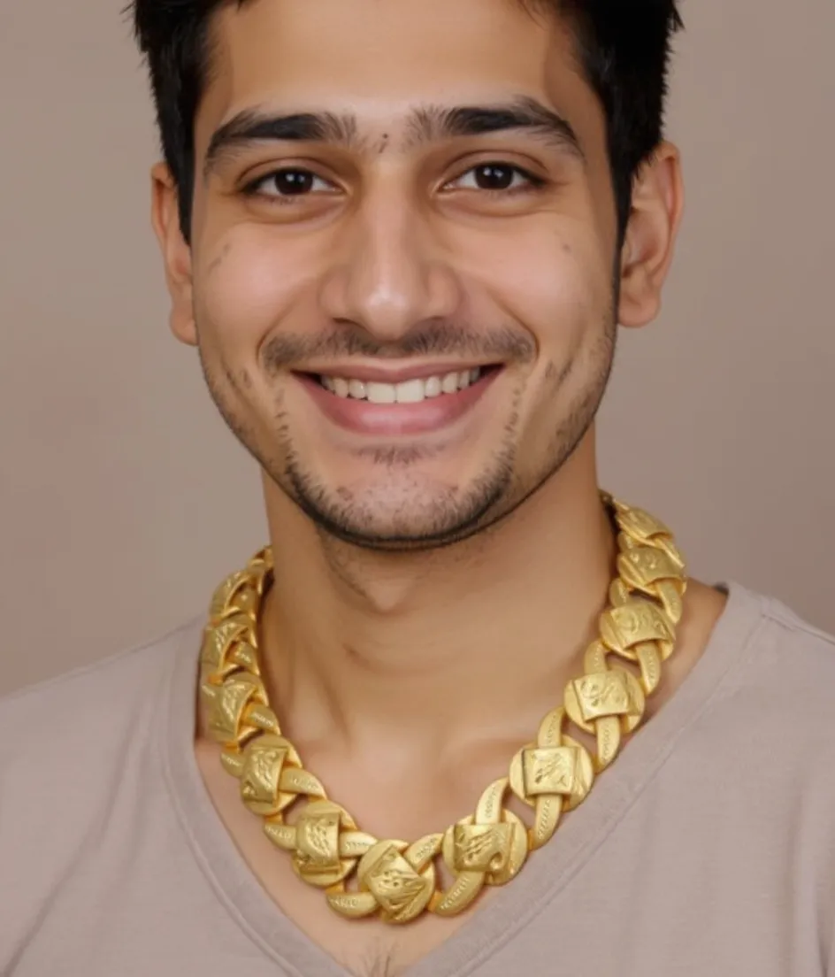 Gold Coin Necklace view 2
