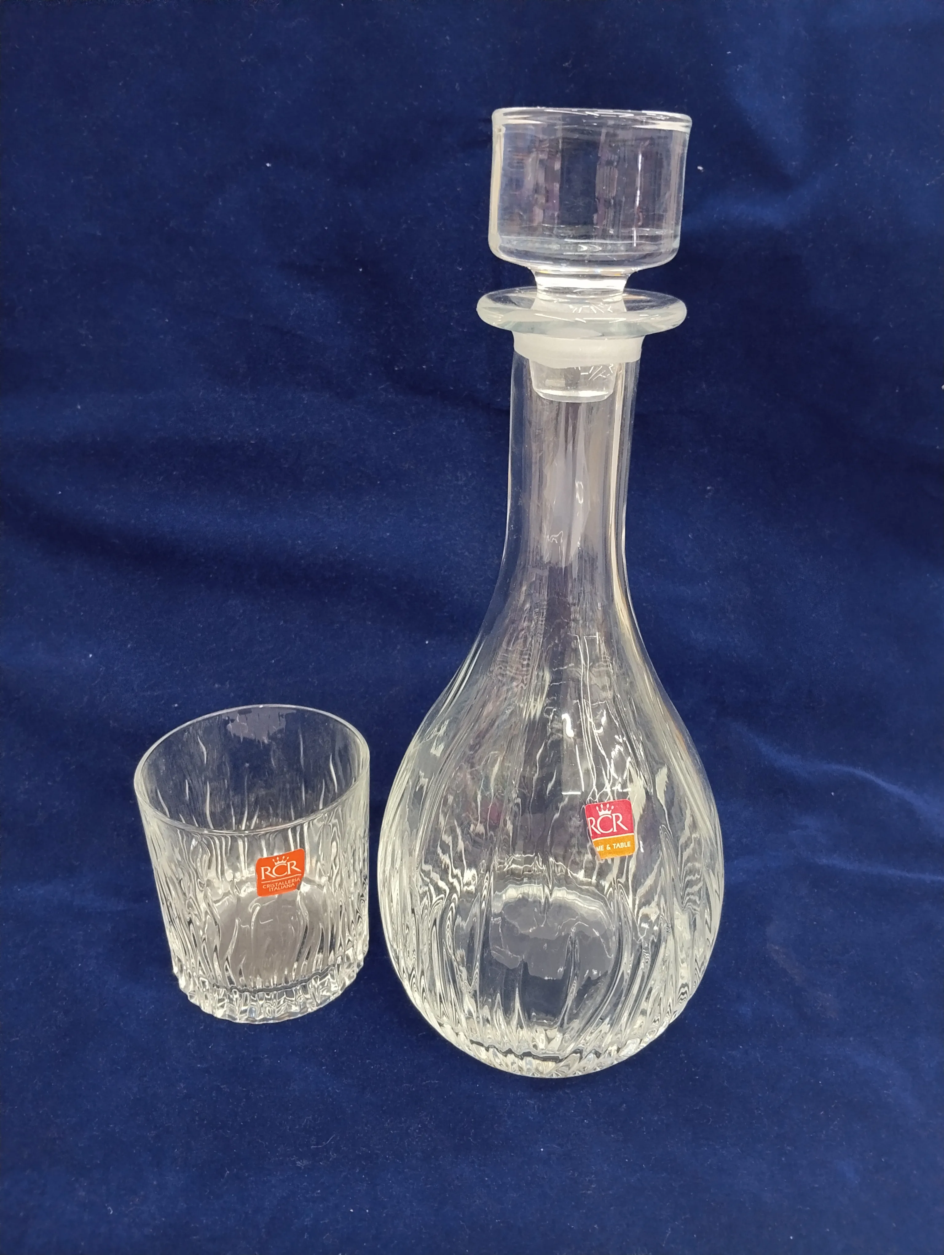 RCR Glass Decanter and Glass Set view 2