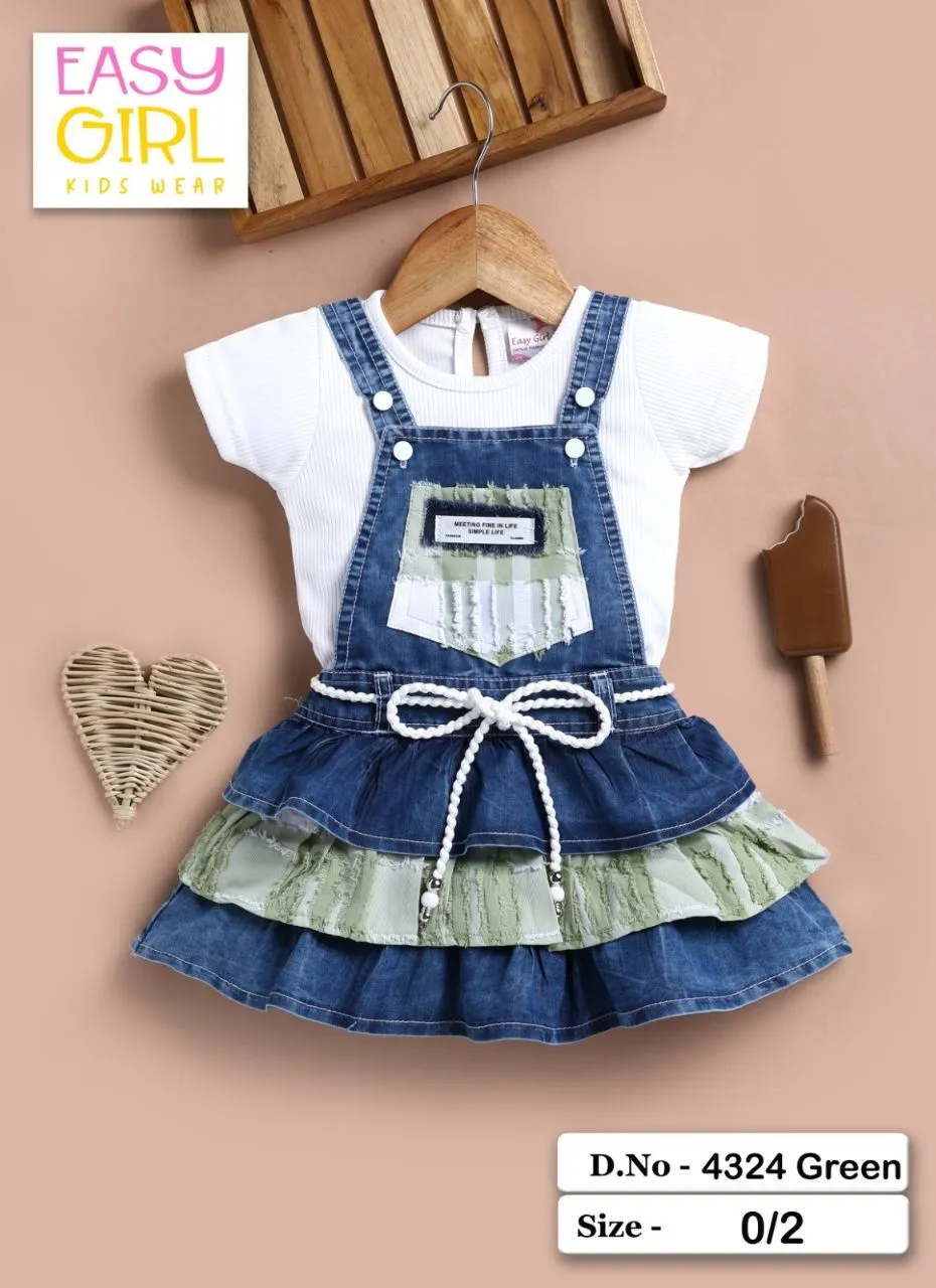 Easy Girl Denim Skirt Set view 7