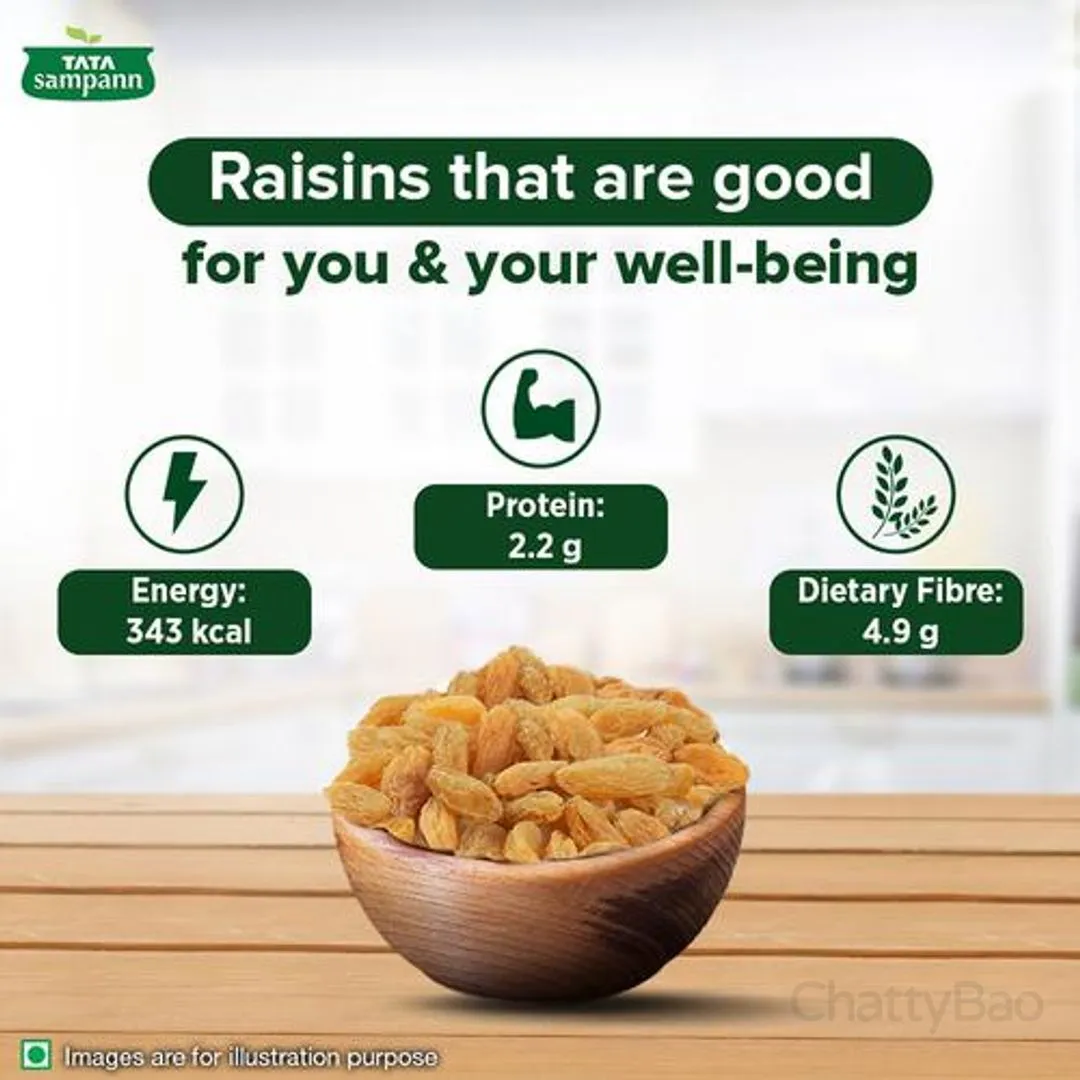 Tata Sampann Premium Raisins Seedless Kishmish 500 g view 3