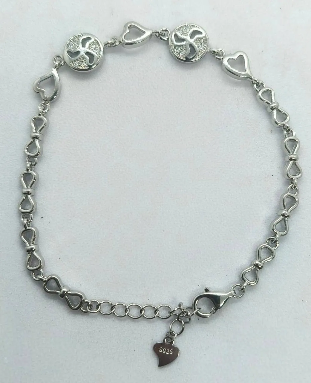 Silver Charm Bracelet (AVSBR-051) view 3