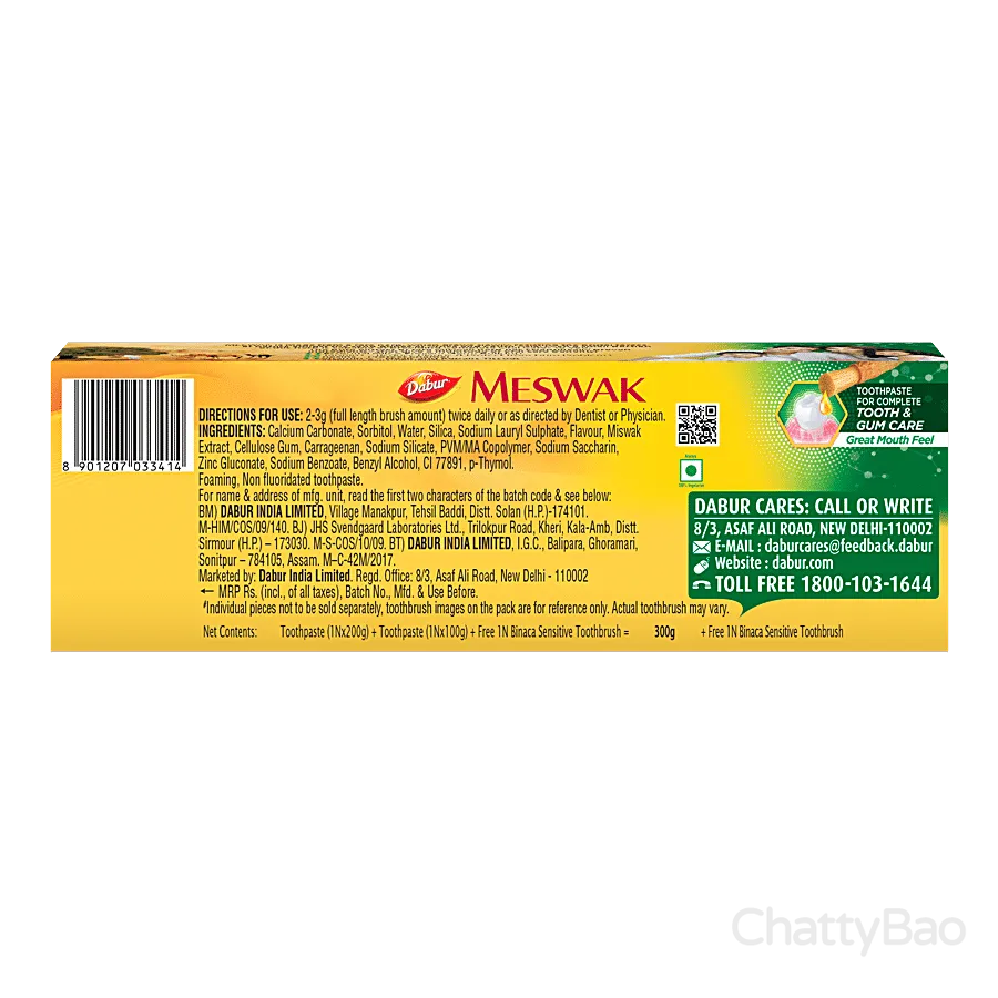 Dabur Meswak Toothpaste 300 g view 2