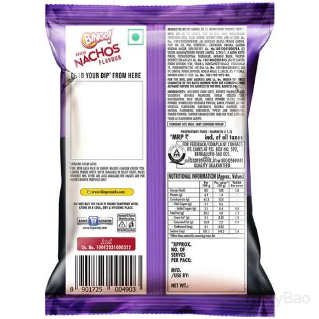 Bingo Nachos - Cheese Flavour 44 g view 2