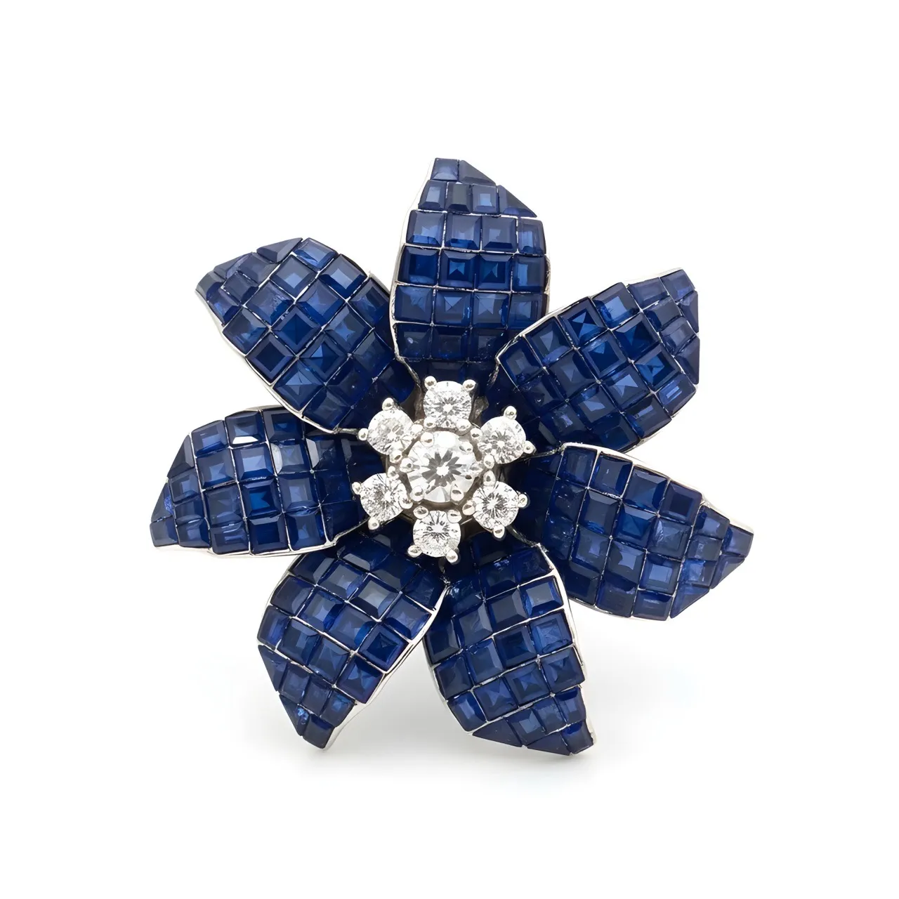 Sapphire Bloom Ring view 2