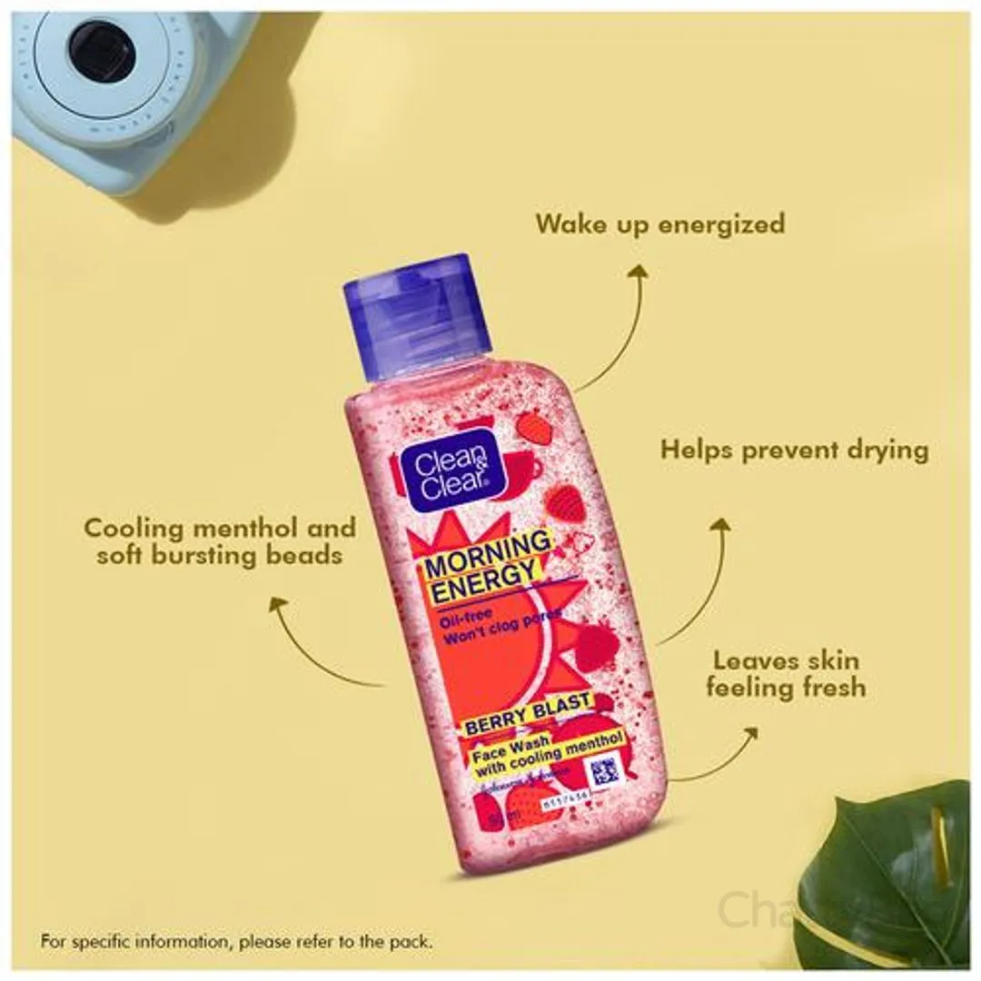 Clean & Clear Morning Energy Face Wash - Berry Blast 100 ml view 2
