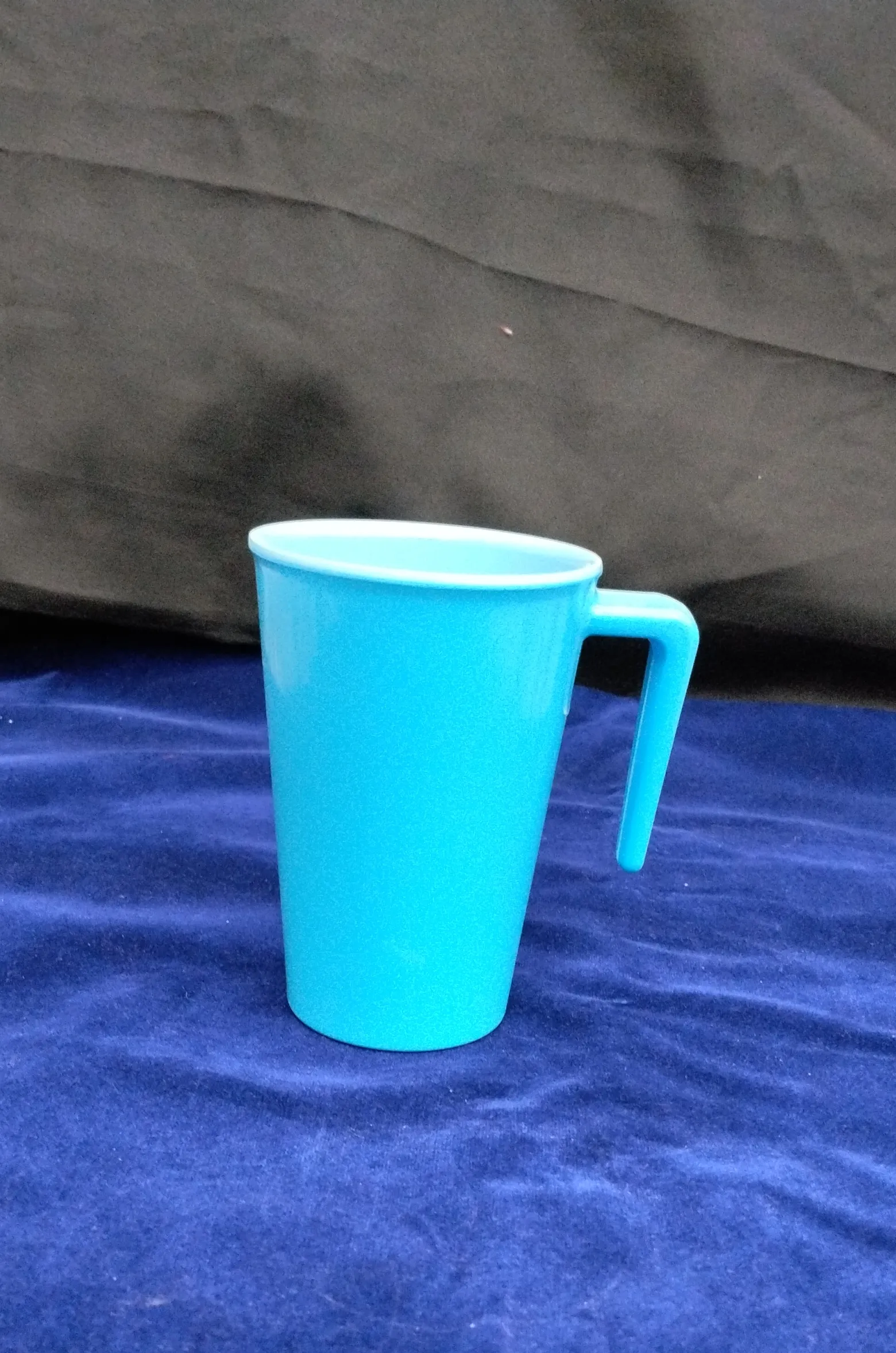 Blue Plastic Mug view 2