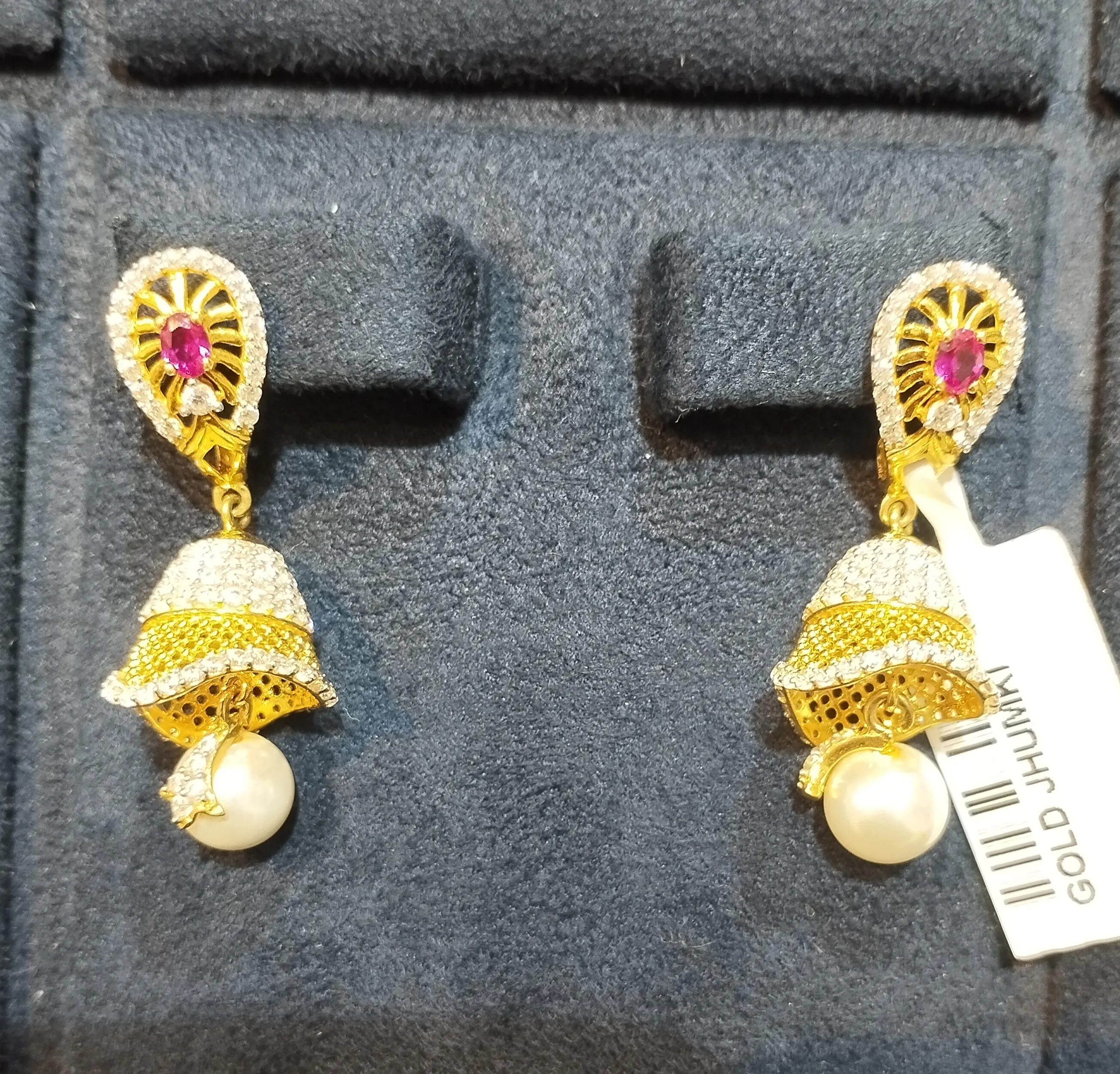Gold Jhumka view 2