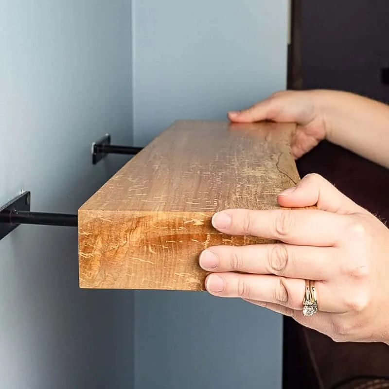 Wooden Shelf Installation