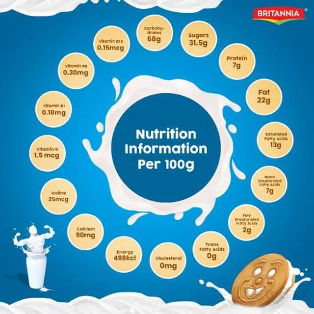 Britannia Milk Bikis Biscuit 100 g view 3