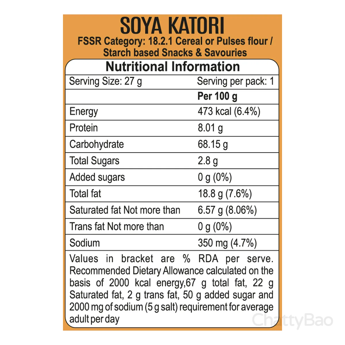 Patanjali Soyavita Soya Katori 27 g view 2