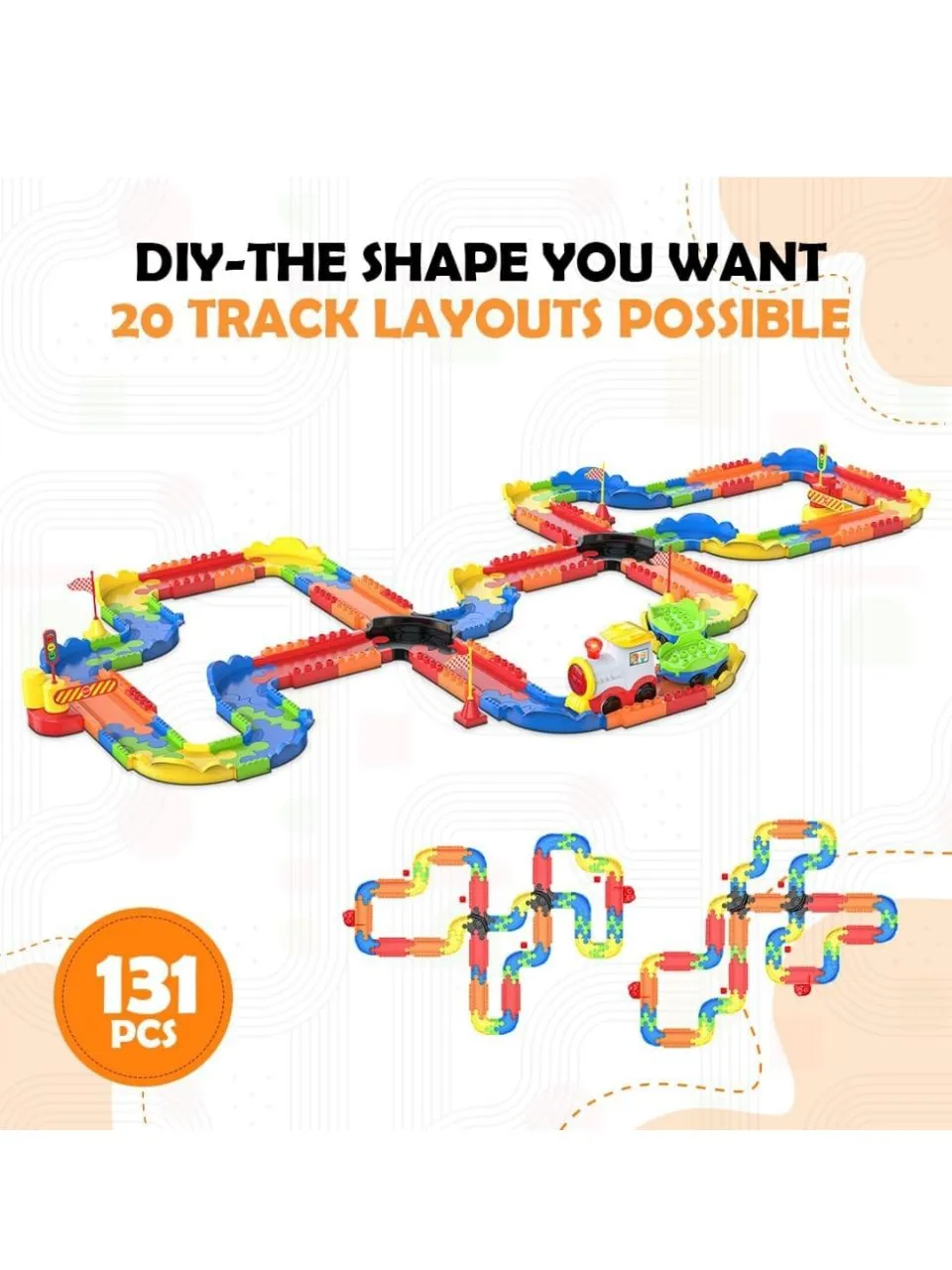 Interlocking Train Set view 4