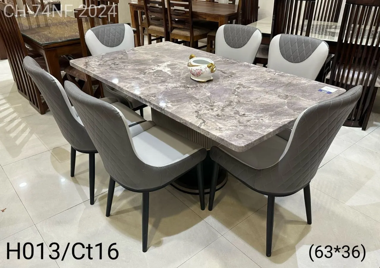 Marble Top Gray Look Dining
