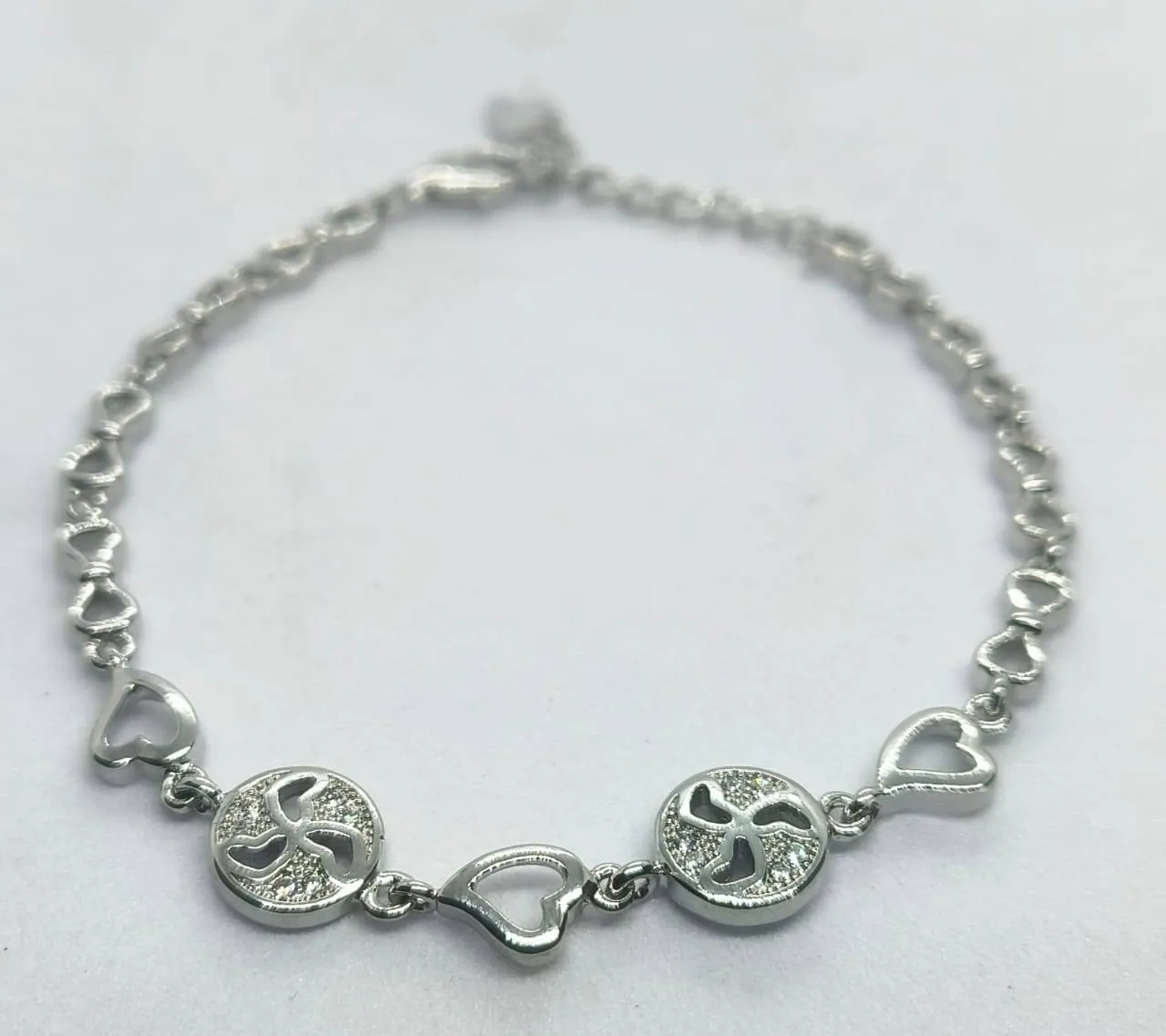 Silver Charm Bracelet (AVSBR-051) view 5