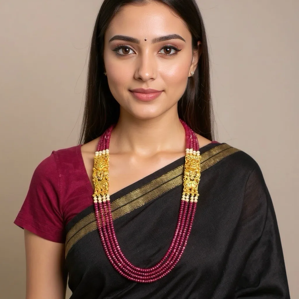 Ruby Temple Necklace