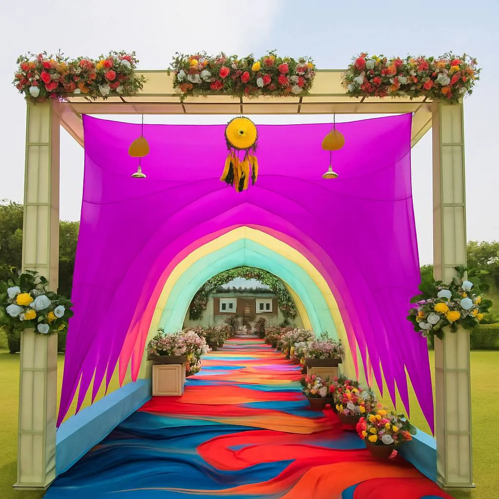 Colorful Wedding Arch