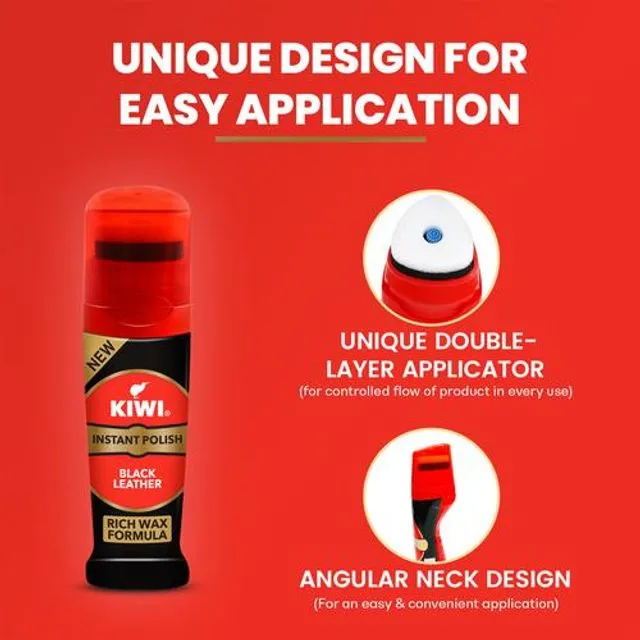 Kiwi Instant Polish Black Leather 75 g view 3