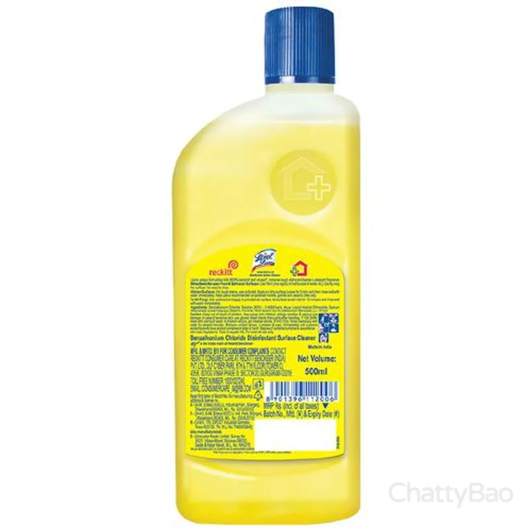 Lizol Disinfectant Surface & Floor Cleaner - Citrus 500 ml view 2