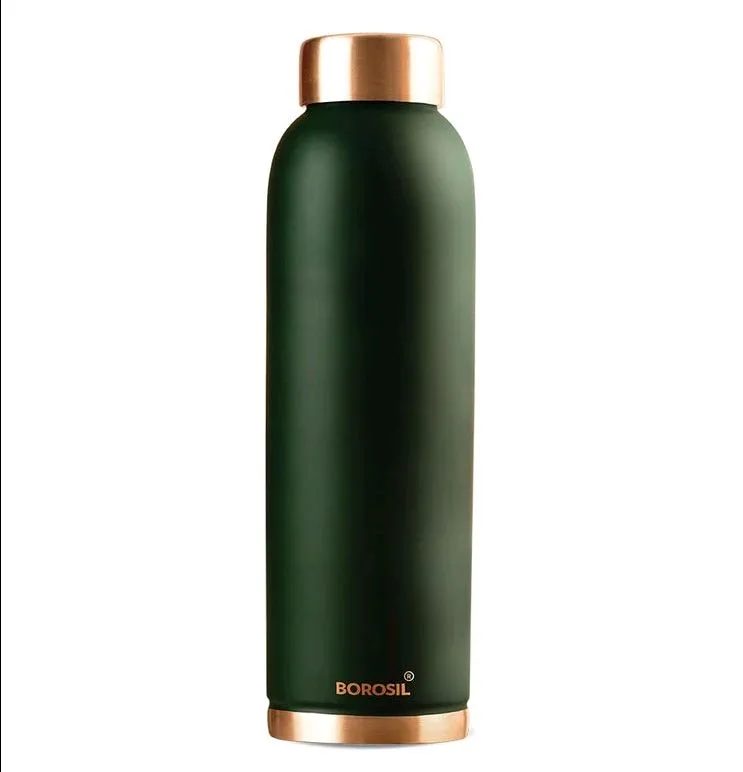 Borosil Eco Copper Bottle, Brown, 1 L, 1 Pcs view 4
