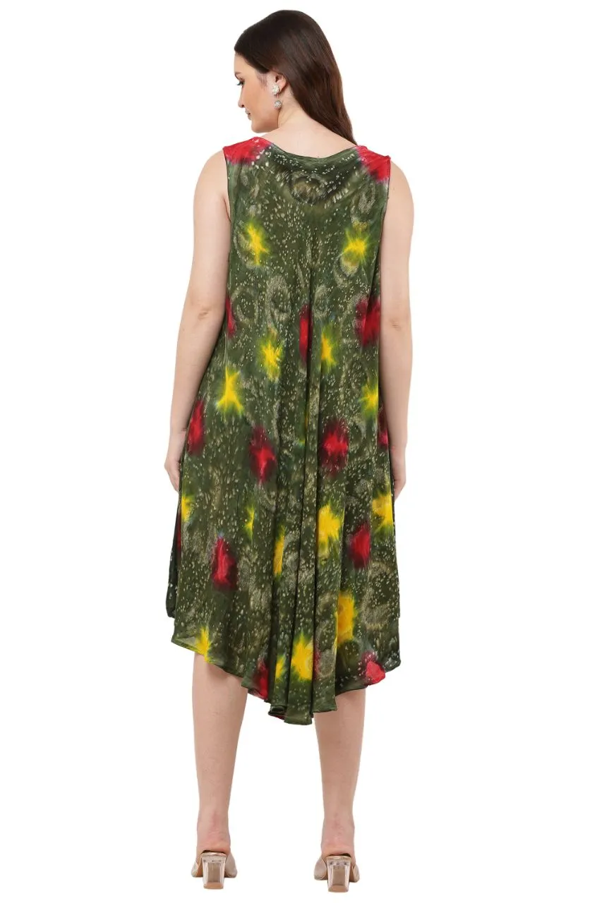 Floral Tie & Die Dress view 5