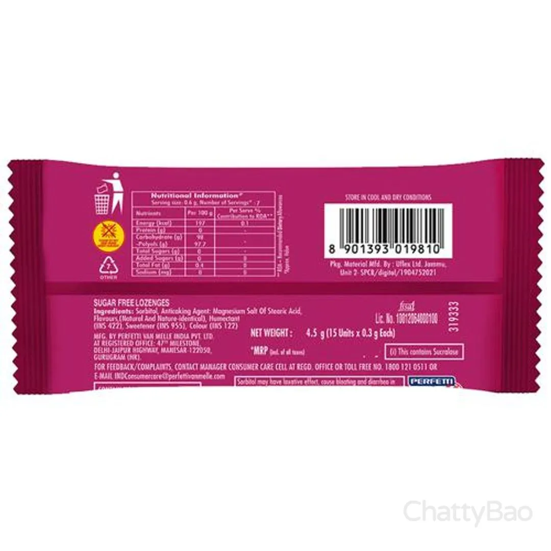 Center Fresh Mints - Fruity Mint Flavour 15 Pcs 4.5 g view 2
