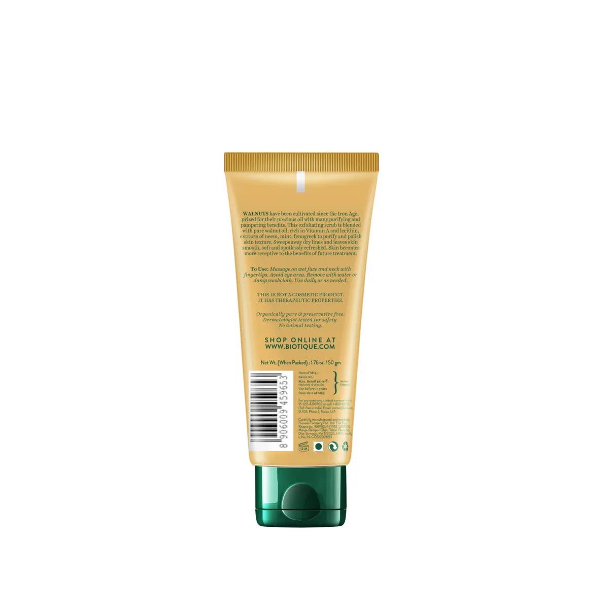 Biotique Walnut Exfoliating & Polishing Face Scrub 50 g view 2