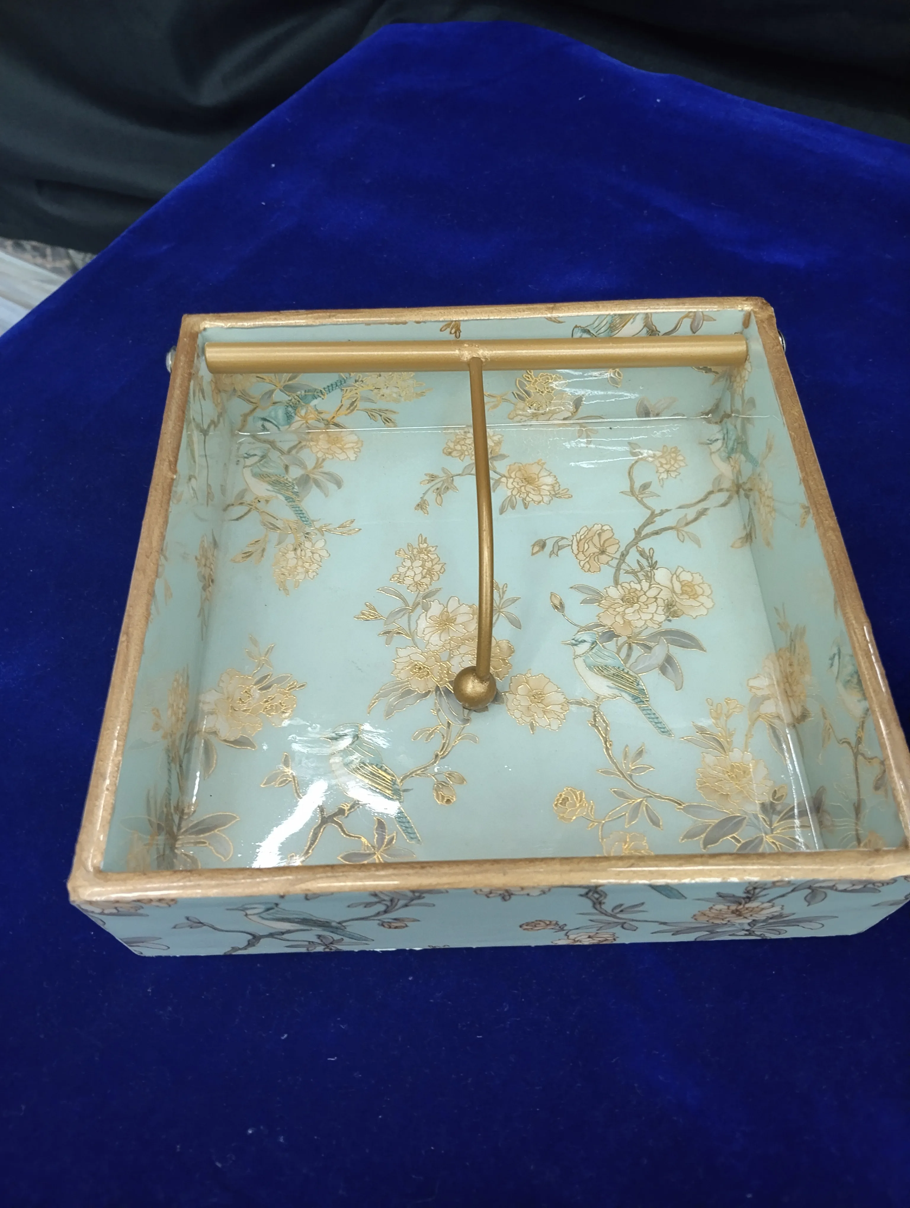 Wooden Tissue Holder view 2