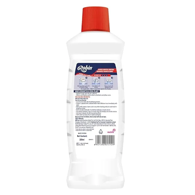 Robin Fabric Whitener Instant Whiteness 200 ml view 4