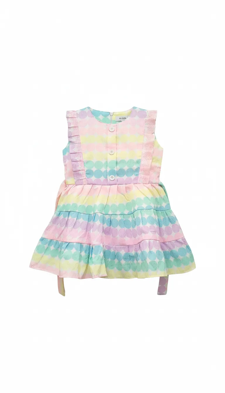 Girls cotton frock view 2