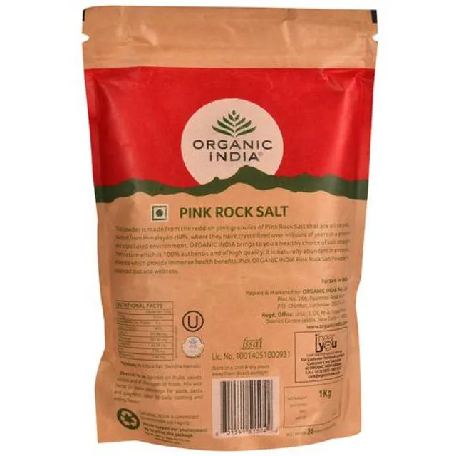 Organic India Pink Rock Salt Powder 1 Kg view 2