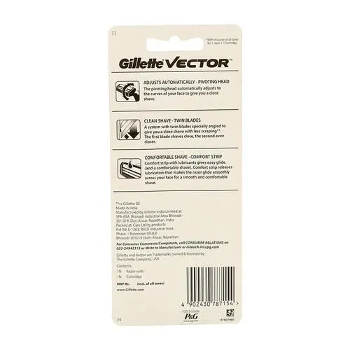 Gillette Vector Plus - Manual Shaving Razor 1 Pc view 2