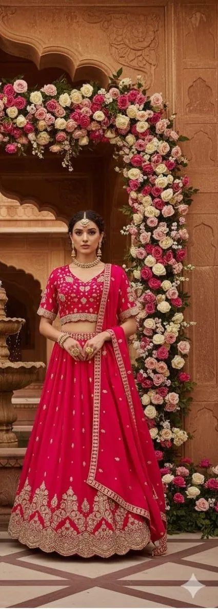 Traditional Bridal Lehenga view 2