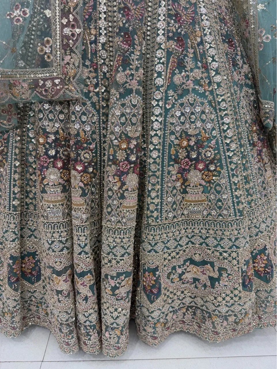 Embroidered Lehenga Bridal view 4