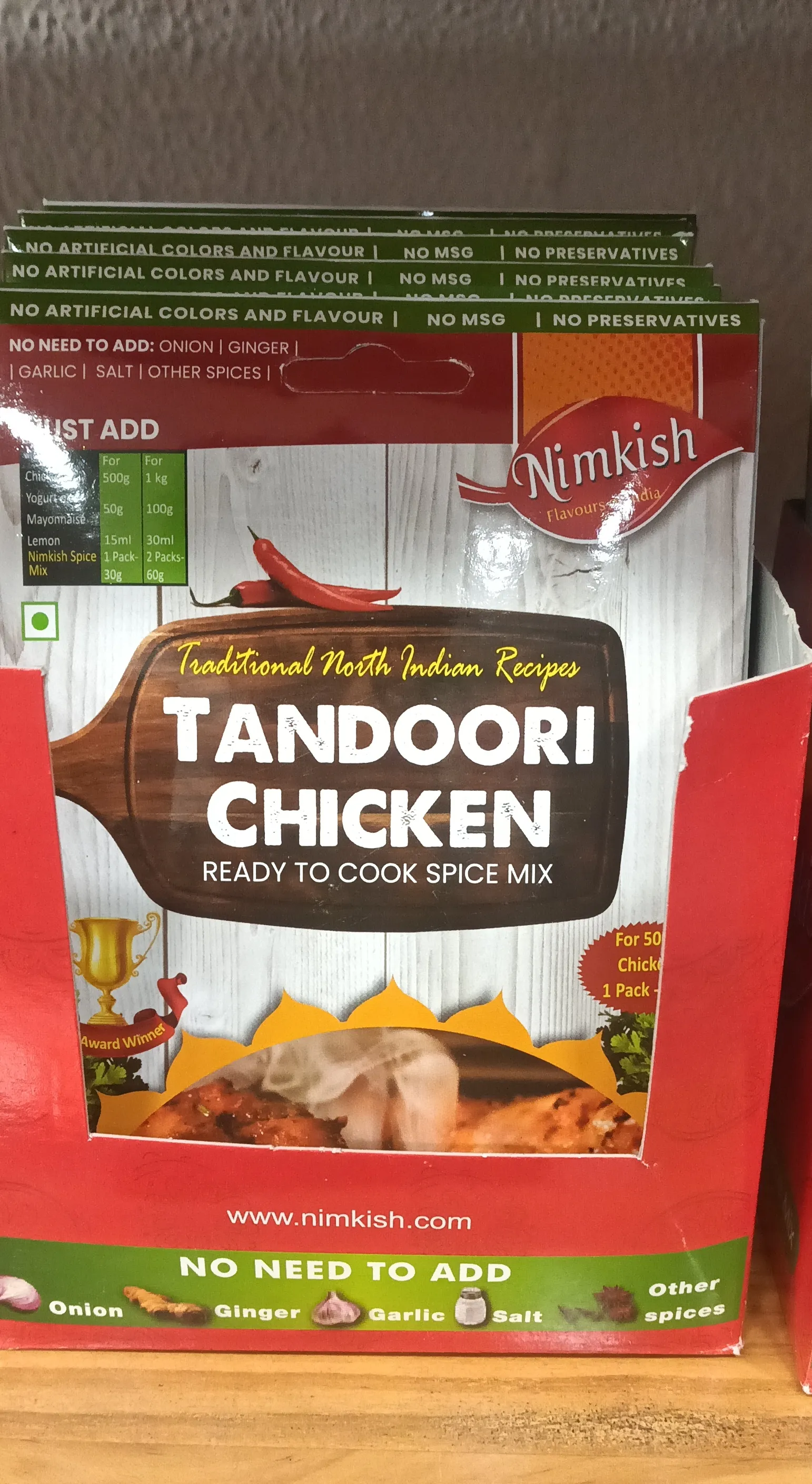 Nimkish Tandoori Chicken Spice Mix view 2