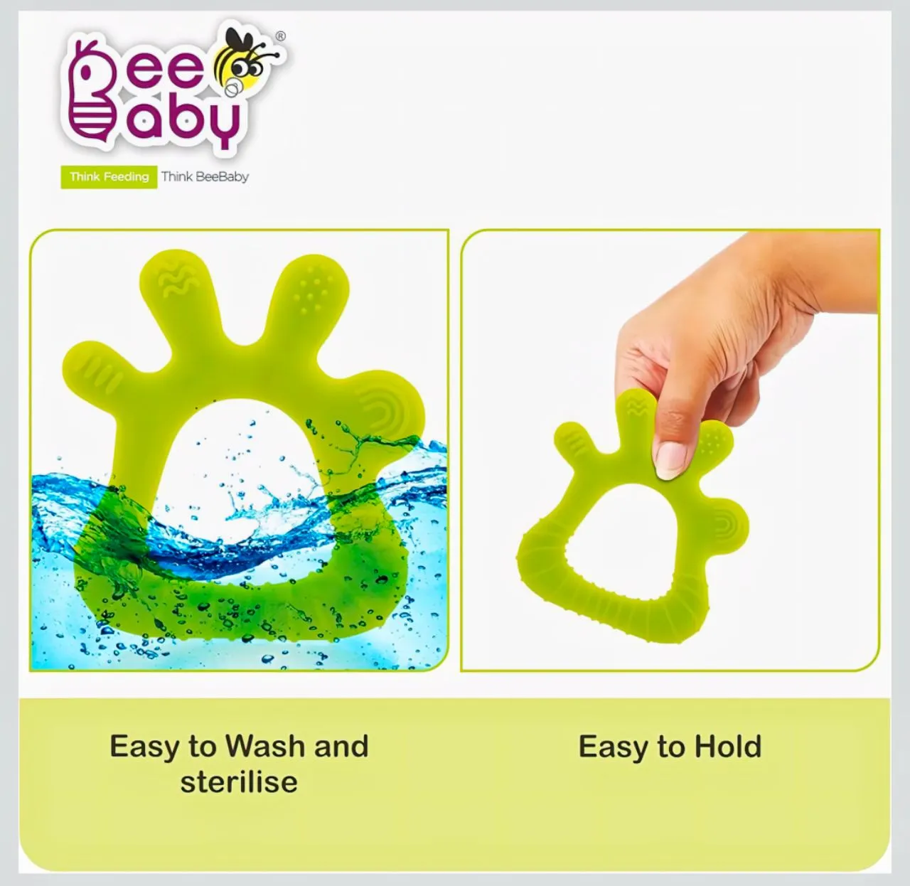 Baby Teether Finger Green view 6