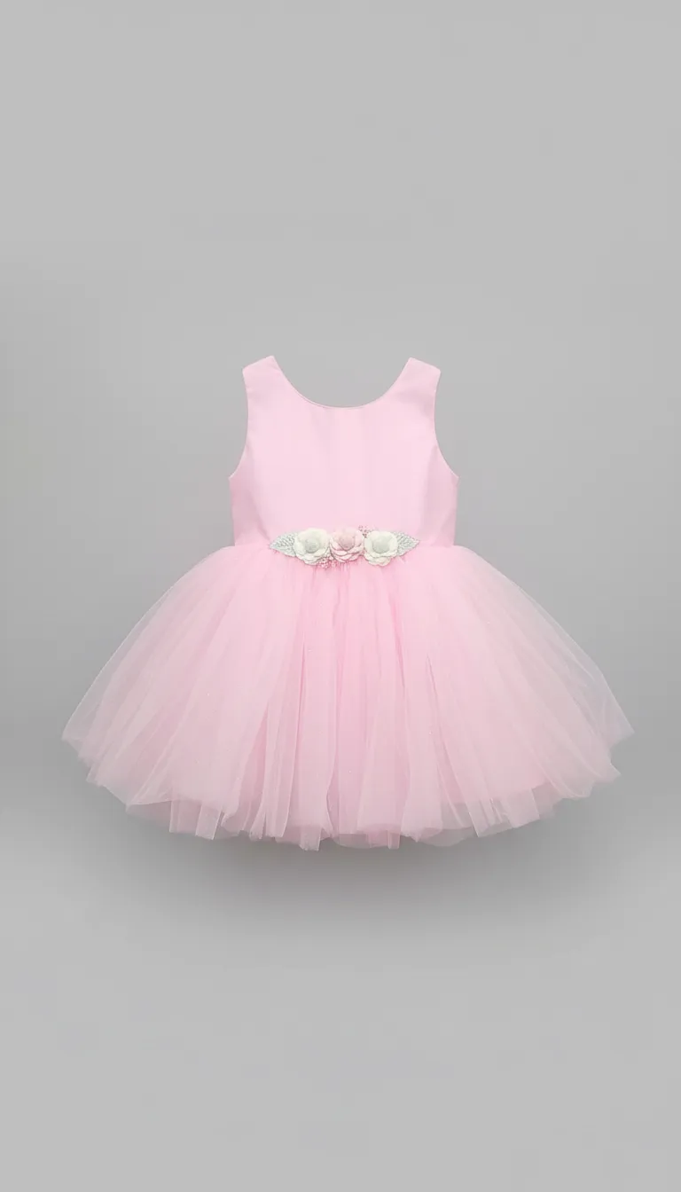 Girls Pink Frock view 2
