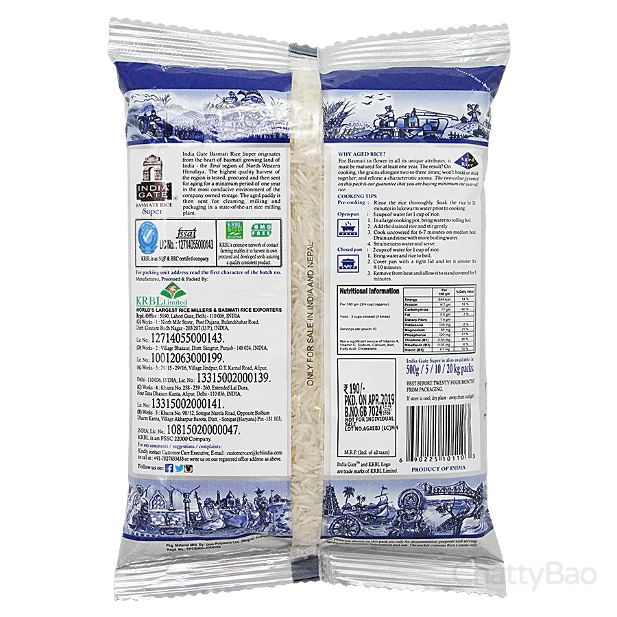 India Gate Basmati Rice - Super 1 Kg view 2