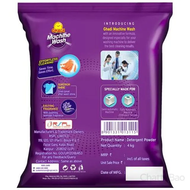 Ghadi Machine Wash Detergent - Top & Front Load 4 Kg view 2