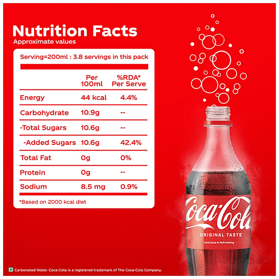 Coca Cola Soft Drink 750 ml view 3