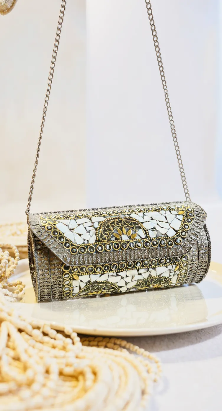 Mosaic Clutch Bag view 2