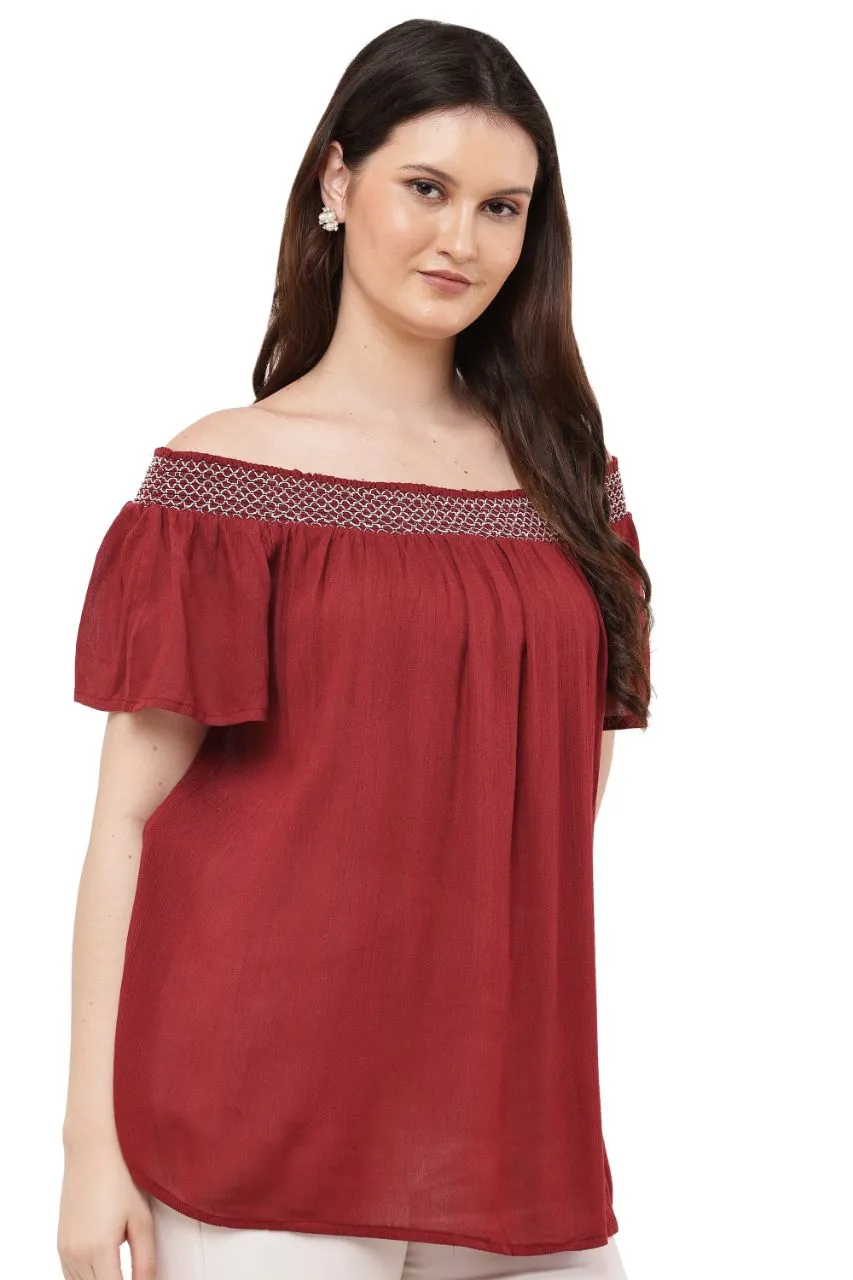 Cold Shoulder Top view 2