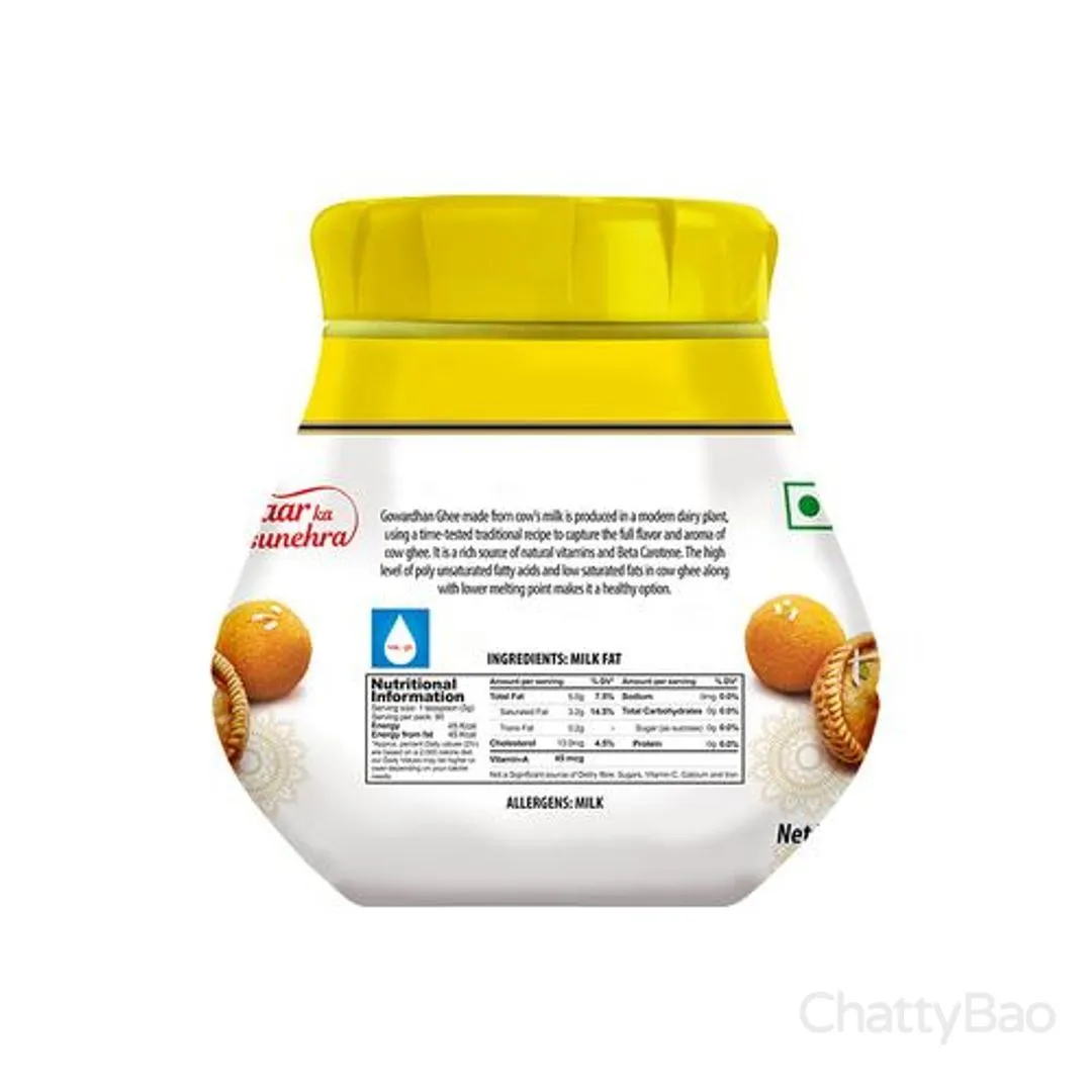 Gowardhan Pure Cow Ghee Jar 500 ml view 2