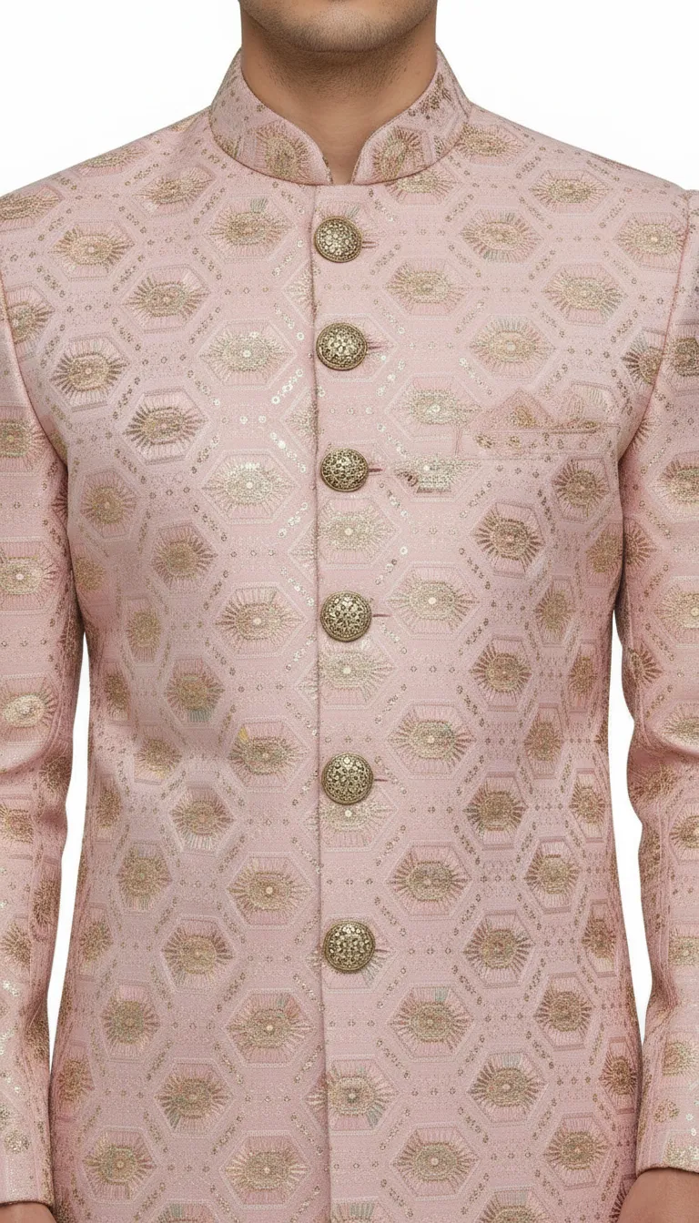 Embroidered jacquard Designer Indo view 2