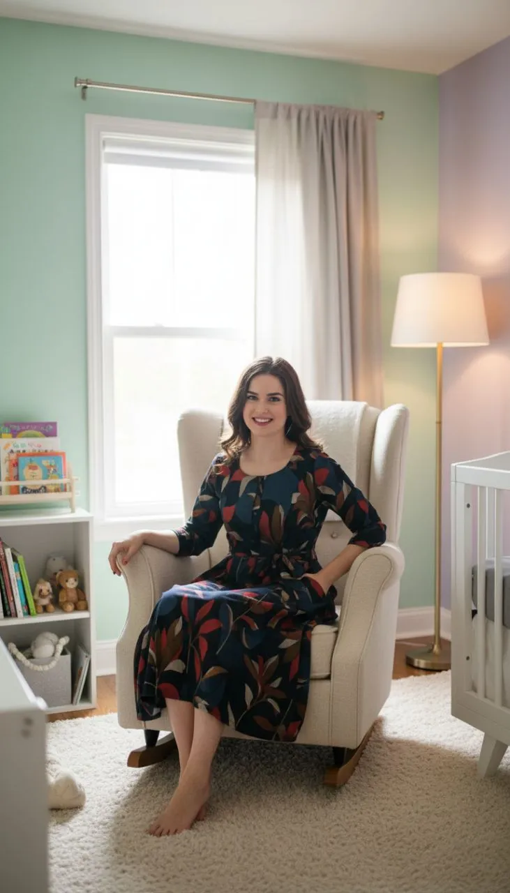 Patterned Dress With Pocket 9481 view 3